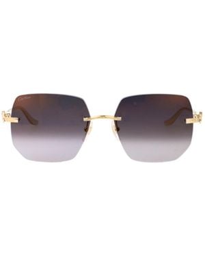 Cartier Butterfly Frame Sunglasses - Multicolour