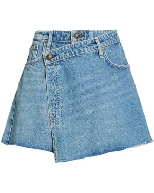 Rag & Bone Stylish Medium Denim Skirt Pants - Blue