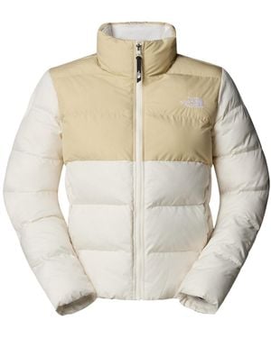 The North Face Color Block Puffer Jacket - White