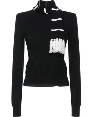 Dolce & Gabbana Two-Tone Cashmere Knit - Black