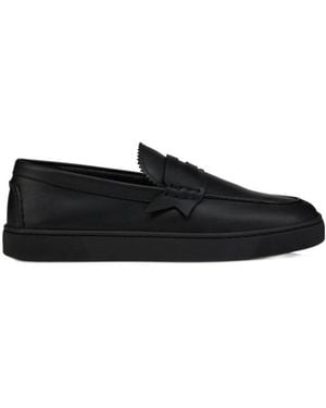 Christian Louboutin The Harold I Slip-On Boat Shoes - Black