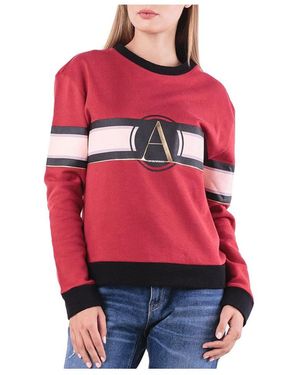 Emporio Armani Round-Neck Sports Jumper - Red