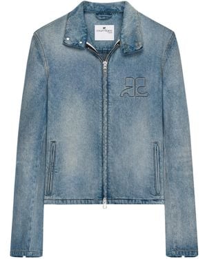 Courreges Courrèges City Shadow Denim Jacket - Blue