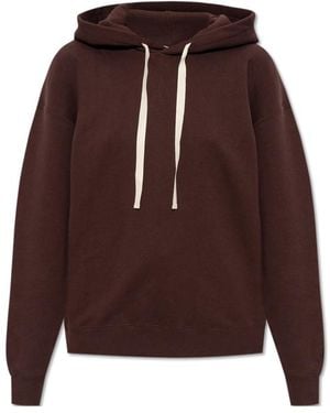 Jil Sander Terry Drawstring Hoodie - Brown