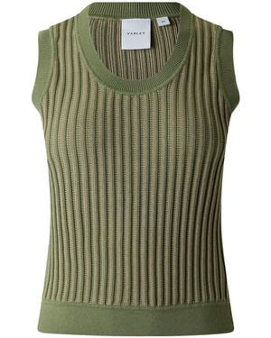 Varley Ribbed Tank Top - Green