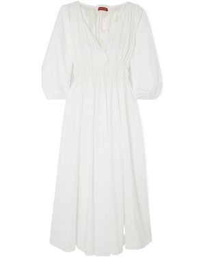 Altuzarra Pleated Midi Dress - White