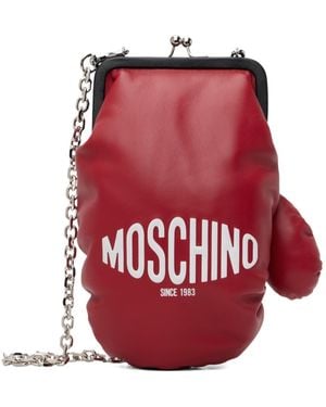 Moschino Boxing Gloves Chain Shoulder Bag - Red