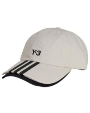 Y-3 Stripes Twill Cap - Grey