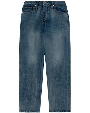WOOYOUNGMI Faded Straight-Leg Jeans - Blue
