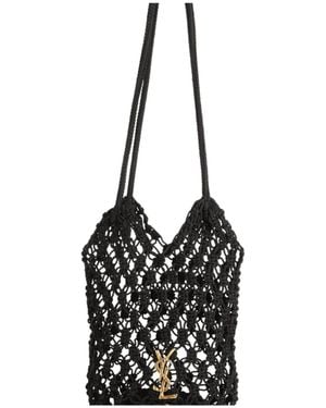 Saint Laurent Minimalist Bucket Bag - Black