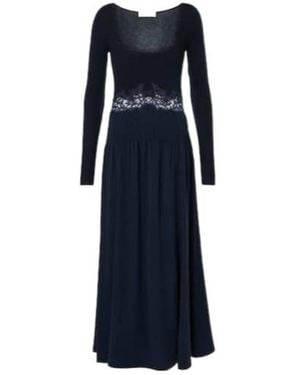 Gabriela Hearst Prior Silk Maxi Dress - Blue