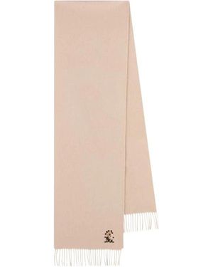 Max Mara Fringed Scarf - Natural