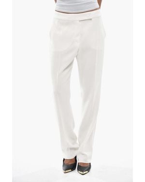Max Mara Idoneo Concealed-Fastening Pants - White