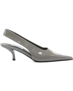 TOTEME Pointed-Toe Slingback Court Shoes - White