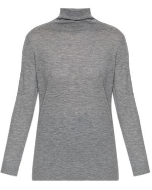 Lisa Yang Danette Turtleneck Knitted Jumper - Grey