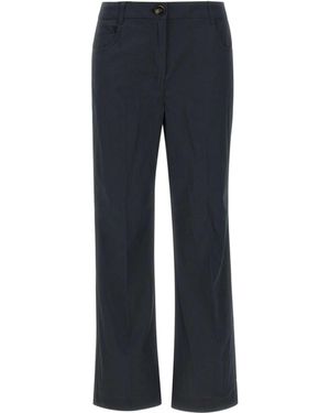 Marella Belt Loops Slacks - Blue