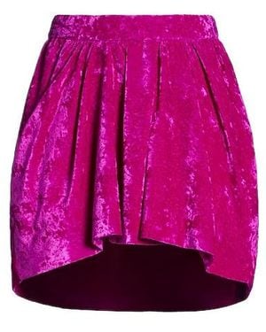 Isabel Marant Velvet A-Line Skirt - Pink