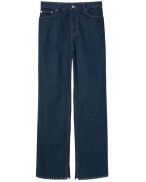 Gucci High Waist Wide Leg Jeans - Blue