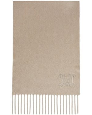 Max Mara Fringed Scarf - Natural