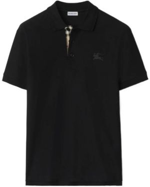 Burberry Eddie Logo Polo Shirt - Black