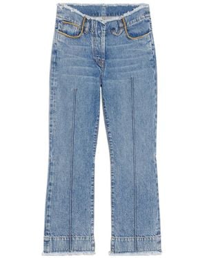 Jacquemus Le De Nimes Linon Cropped Jeans - Blue