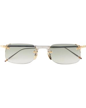 Jacques Marie Mage Rimless Square-Frame Titanium Sunglasses - White