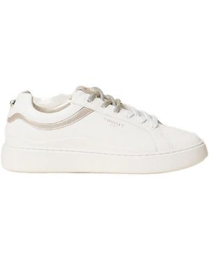 Twinset Leather Sneakers - White