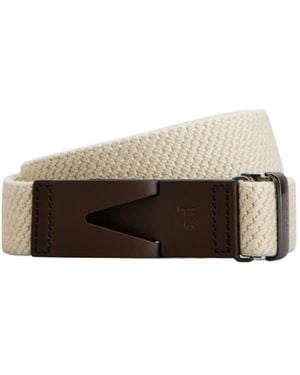 Tod's Canvas And Leather Belt - Multicolour