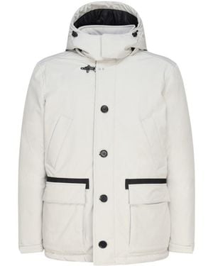 Fay Hooded Down Parka - Grey
