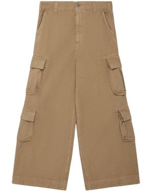 ERL Wide-Leg Cargo Trousers - Natural