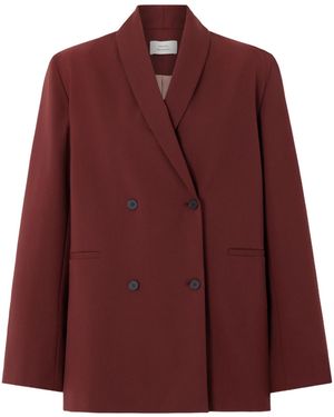 Loulou de Saison Double-Breasted Blazer - Red