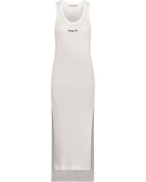 Dior Mid-Length Straight Dress - White
