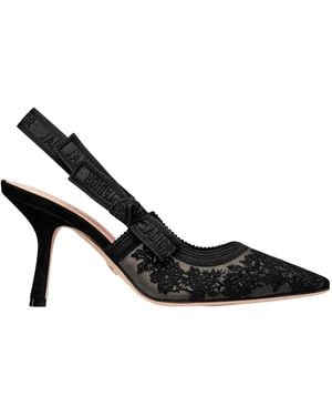 Dior Pointed High-Heeled Sandals - Black