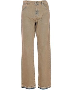 AMISH James Wide-Leg Jeans - Natural