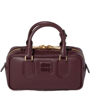 Miu Miu Dual-Handle Shoulder Bag - Purple