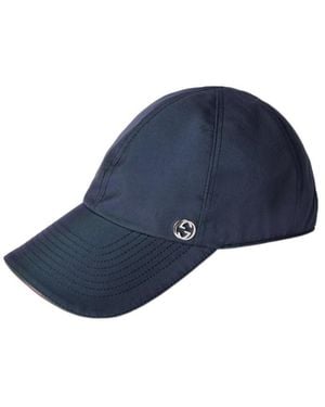 Gucci Gg Logo Baseball Cap - Blue