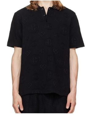 CASABLANCA Short-Sleeved Polo Shirt - Black