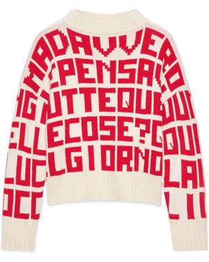 MSGM X Caterina Frongia Crewneck Sweater - Red