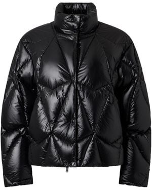 Moose Knuckles Long-Sleeved Down Jacket - Black