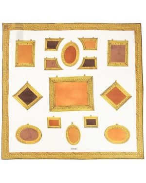 Versace Pattern-Printed Scarf - Metallic