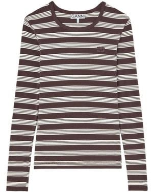 Ganni Long-Sleeve Top - Multicolour