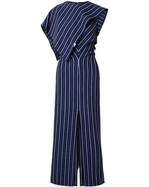 Proenza Schouler Selene Asymmetrical Dress - Blue