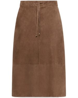 Max Mara Tie-Waist Skirt - Brown