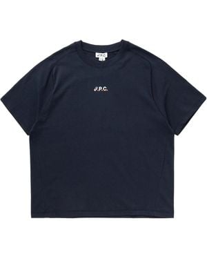 A.P.C. X Asics Wind Crewneck T-Shirt - Blue
