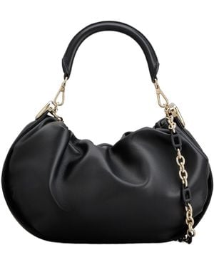 Roger Vivier Logo Engraved Chain-Linked Tote Bag - Black