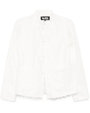 Comme des Garçons Stand Collar Jacket - White
