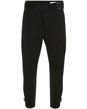 McQueen Buckled Cargo Trousers - Black