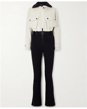 CORDOVA The Telluride Belted Two-Tone Wool-Blend And Twill Ski Suit - White