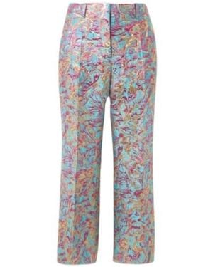 Dries Van Noten Patterned Casual Trousers - Blue