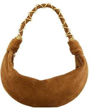 Saint Laurent Amalia Small Hobo - Brown